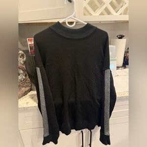 n:PHILANTHROPY Black and Gray Turtleneck Sweater